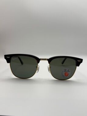 Ray-Ban Clubmaster Sunglasses in Tortoise & G-15 Polarized Lens